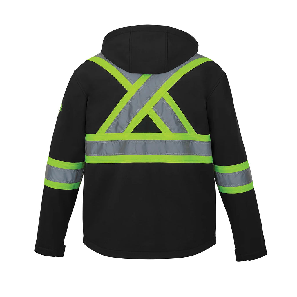 HI-VIS SOFTSHELL SAFETY JACKET (L01305)
