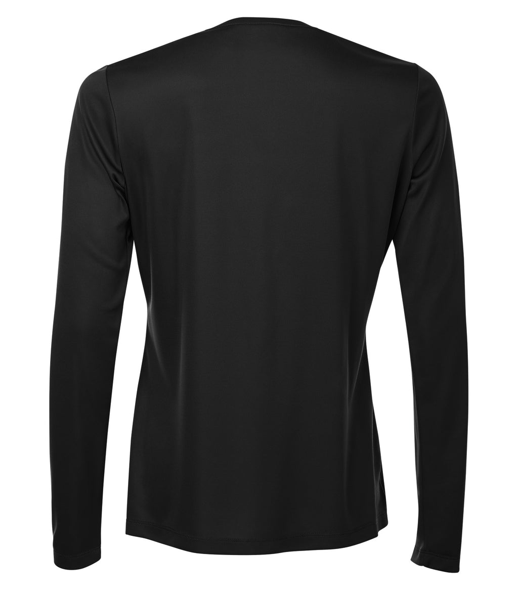 WOMEN'S STANDARD LONGSLEEVE V-NECK POLYESTER T-SHIRT (L3520LS)