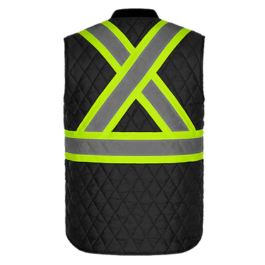 HI-VIS QUILTED SAFETY VEST (L01225)