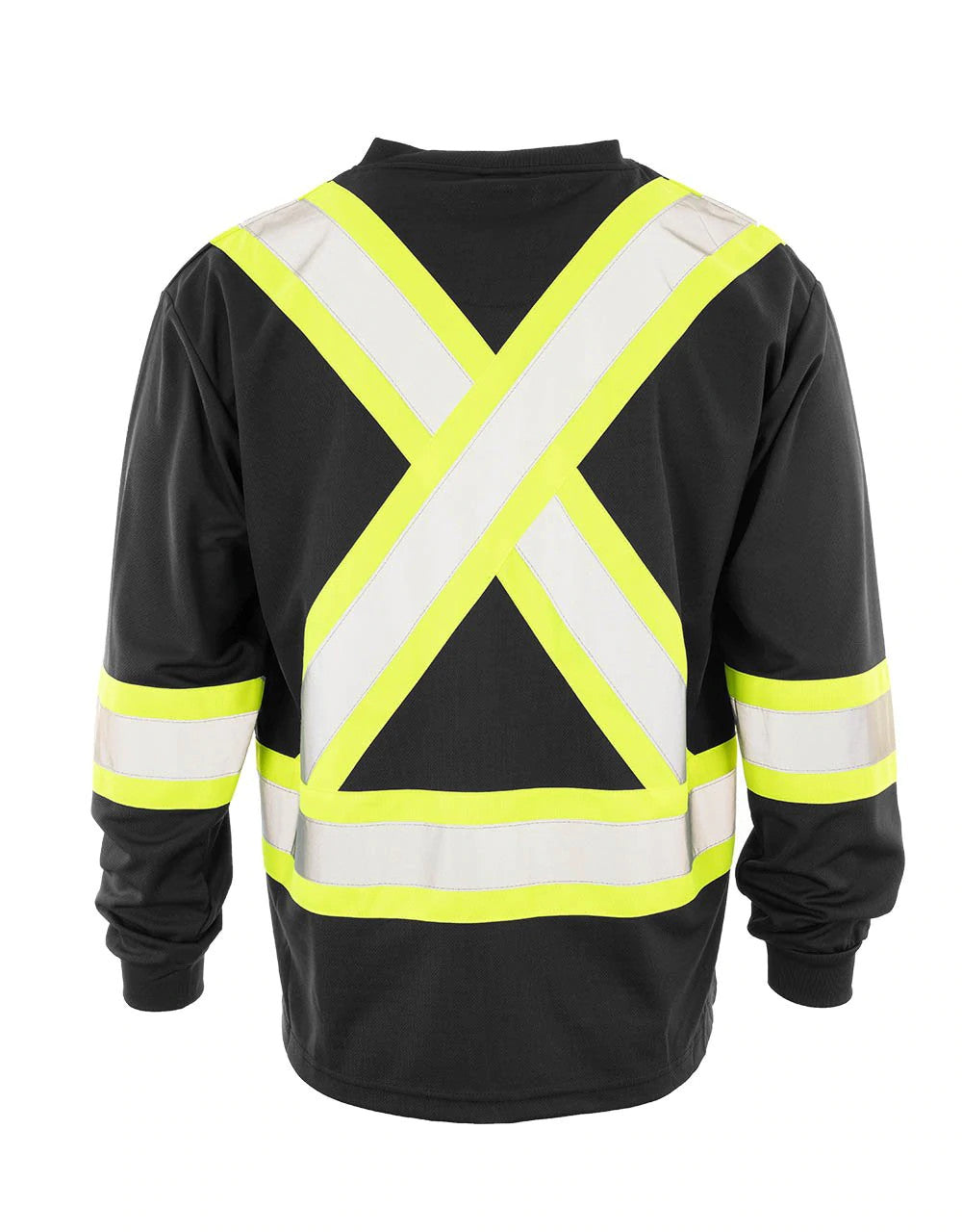 HI-VIS FORCEFIELD® V-NECK SAFETY LONGSLEEVE (BEPCSALS)