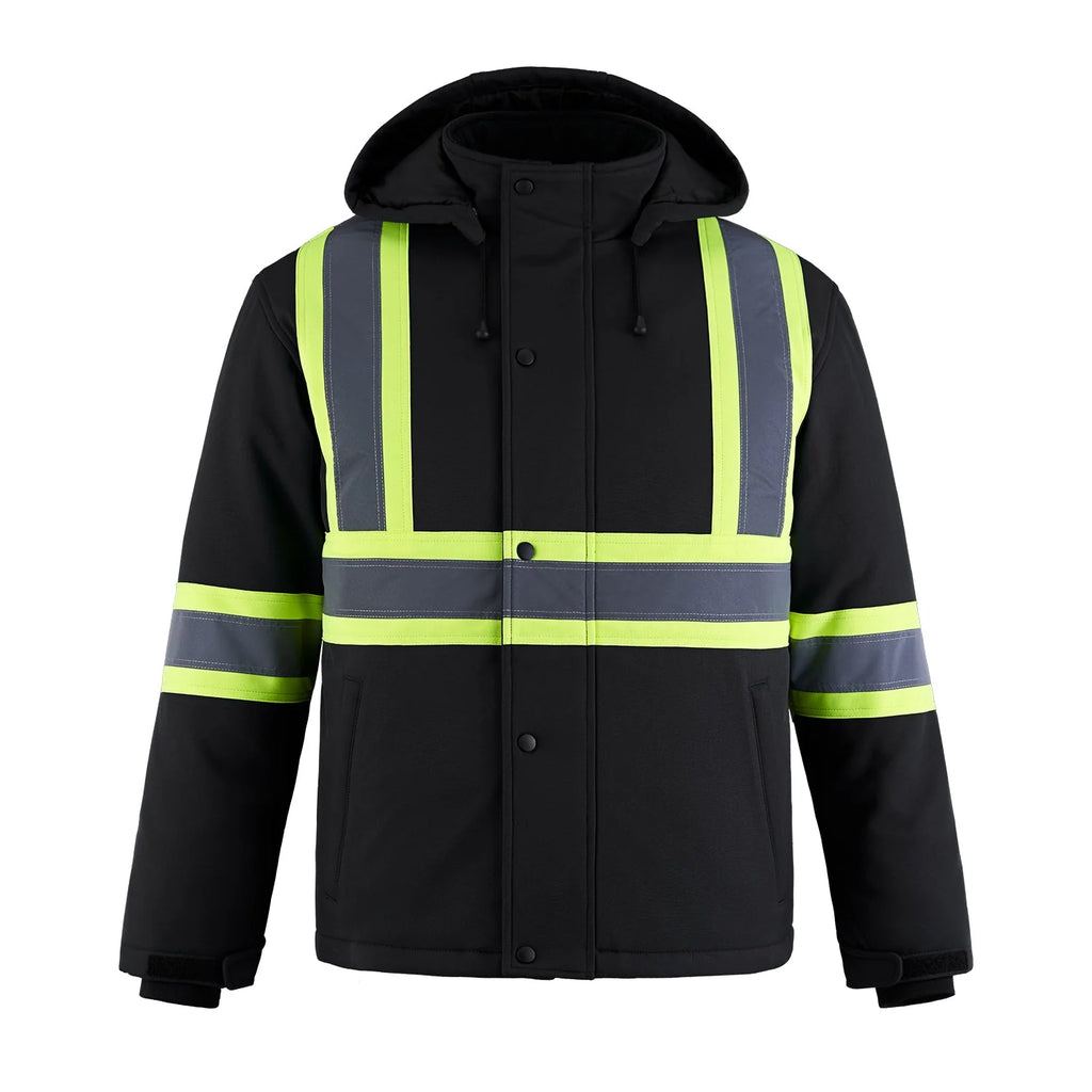 HI-VIS INSULATED SOFTSHELL SAFETY JACKET (L01310)