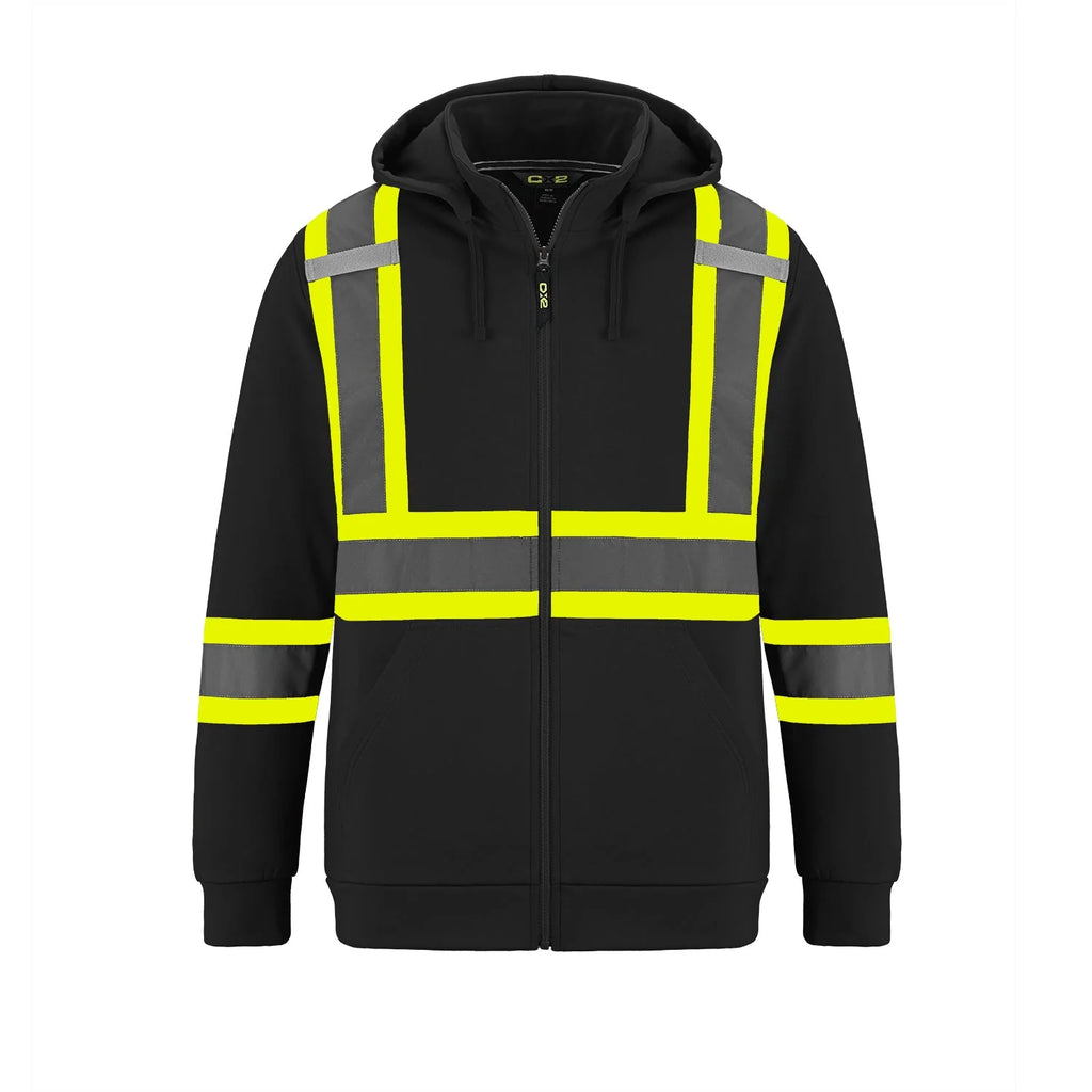HI-VIS FULL ZIP SAFETY HOODIE (L01380)