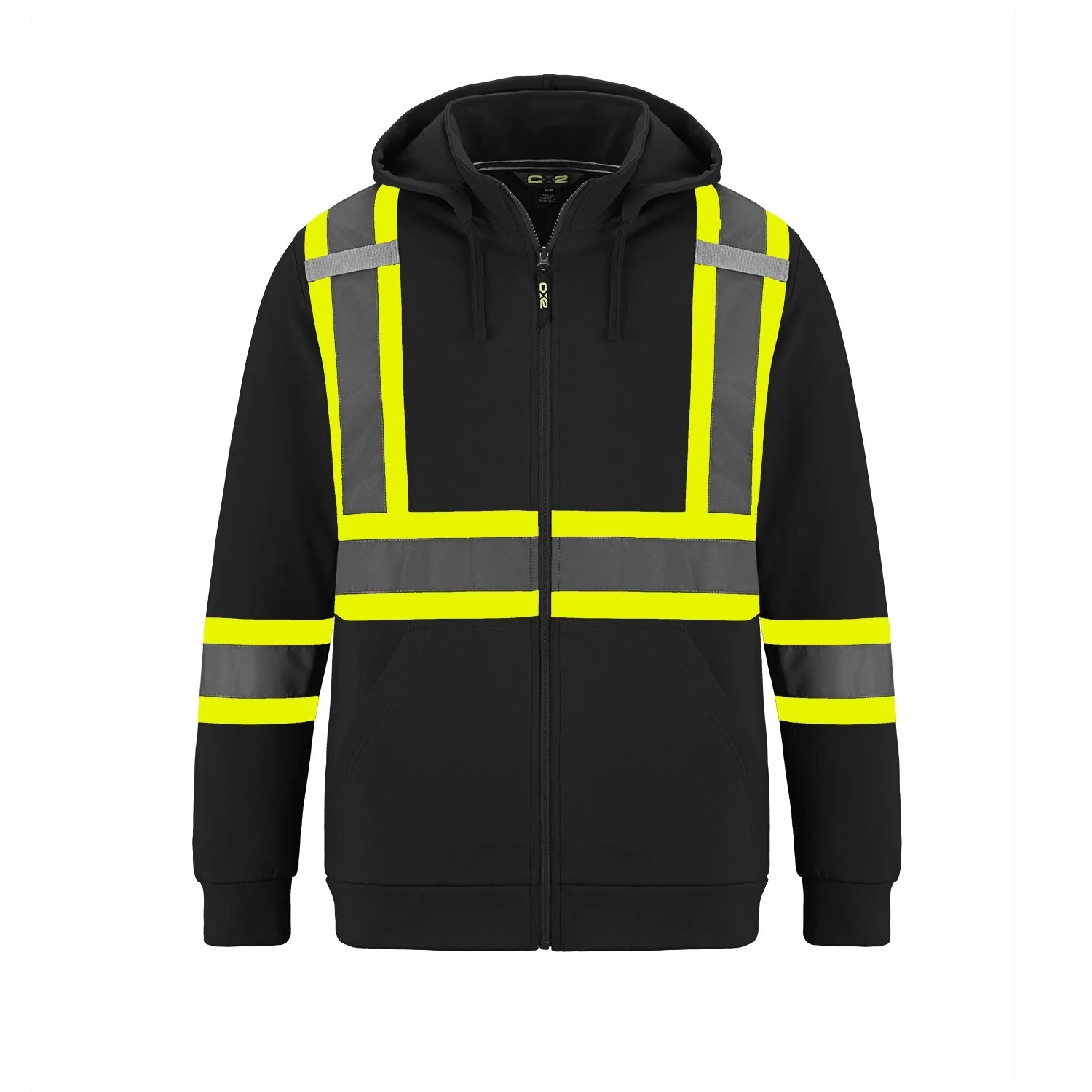HI-VIS FULL ZIP SAFETY HOODIE (L01380)