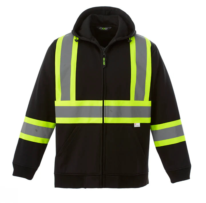 HI-VIS FULL ZIP SAFETY HOODIE (L00682)