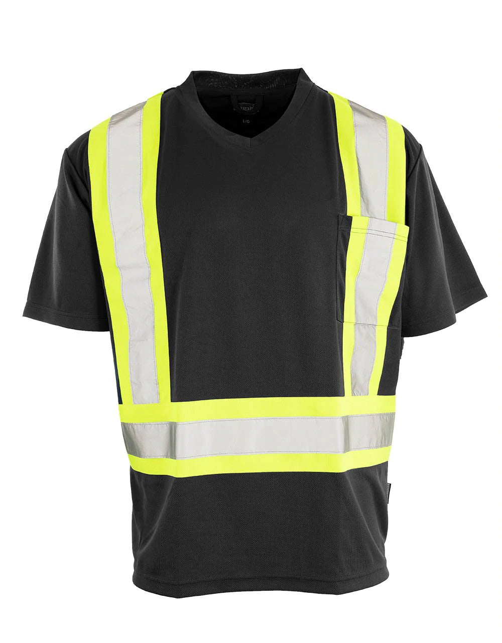 HI-VIS FORCEFIELD® V-NECK SAFETY T-SHIRT (BEPCSA)