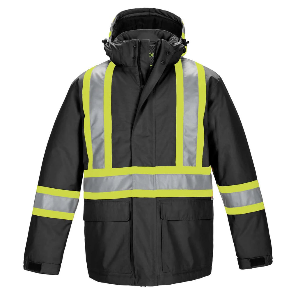 HI-VIS INSULATED PARKA SAFETY JACKET (L01250)