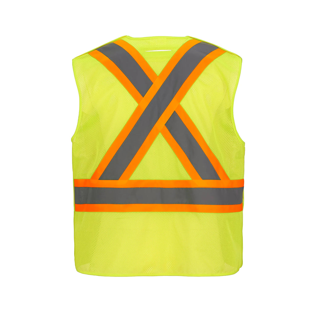 HI-VIS MESH TEAR-AWAY SAFETY VEST (L01155)