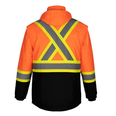 HI-VIS 5-IN-1 PARKA SAFETY JACKET (L01275)