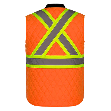 HI-VIS QUILTED SAFETY VEST (L01225)