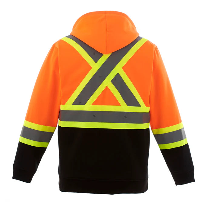 HI-VIS FULL ZIP SAFETY HOODIE (L00682)
