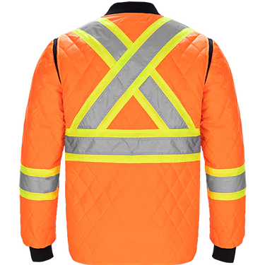 HI-VIS QUILTED SAFETY JACKET (L01220)