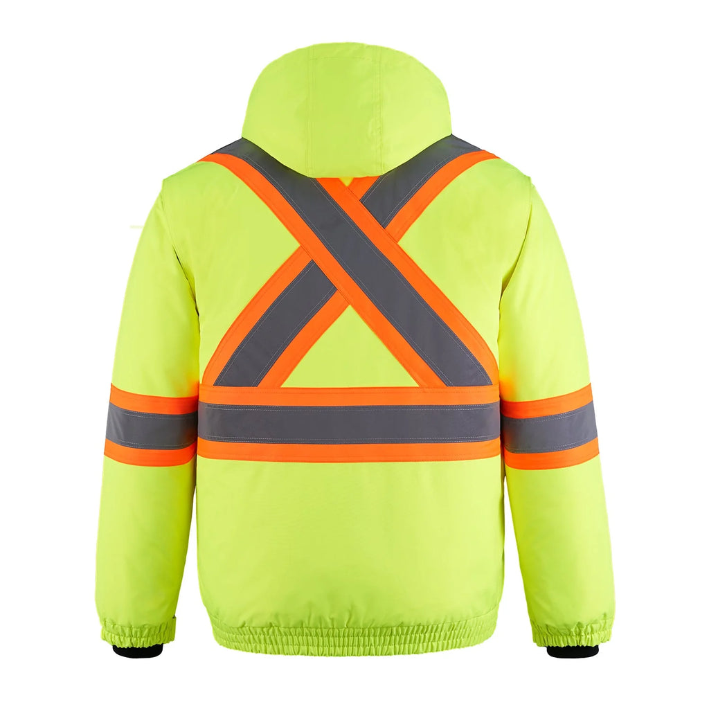 HI-VIS 3-IN-1 BOMBER SAFETY JACKET (L01277)