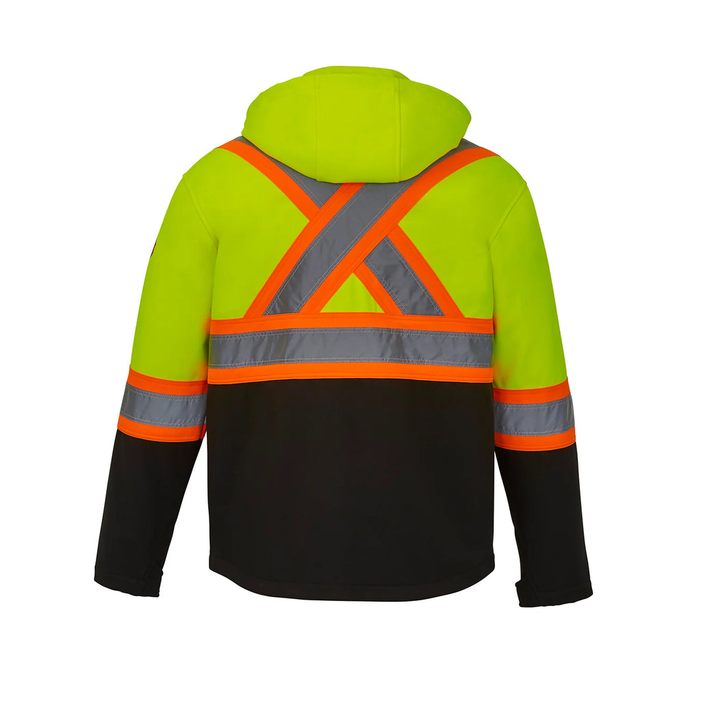 HI-VIS SOFTSHELL SAFETY JACKET (L01305)