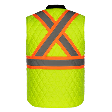 HI-VIS QUILTED SAFETY VEST (L01225)