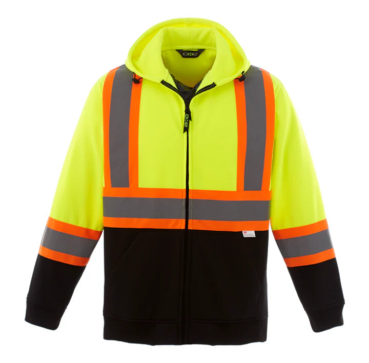 HI-VIS FULL ZIP SAFETY HOODIE (L00682)