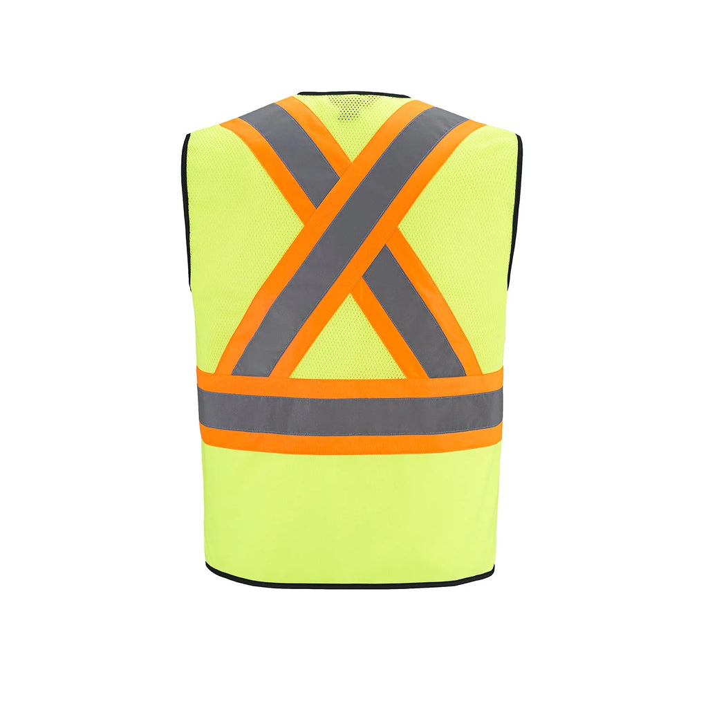 HI-VIS ZIPPER SAFETY VEST (L01150)