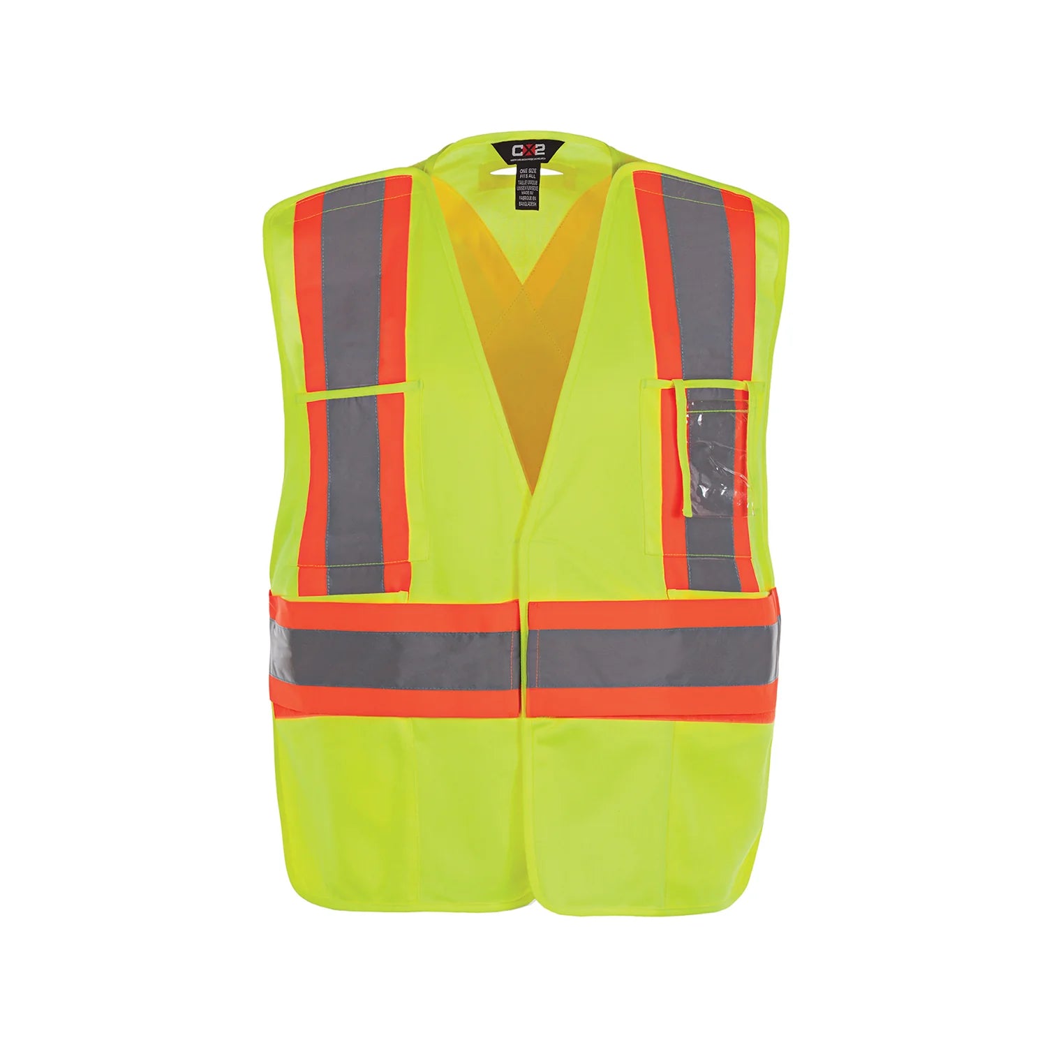 HI-VIS TEAR-AWAY SAFETY VEST ONE-SIZE (L01170)