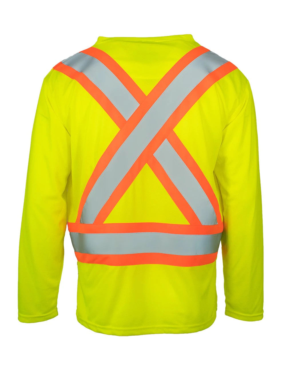 HI-VIS FORCEFIELD® V-NECK SAFETY LONGSLEEVE (BEPCSALS)