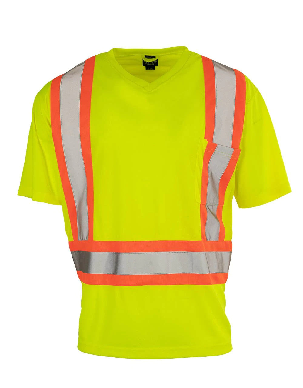 HI-VIS FORCEFIELD® V-NECK SAFETY T-SHIRT (BEPCSA)