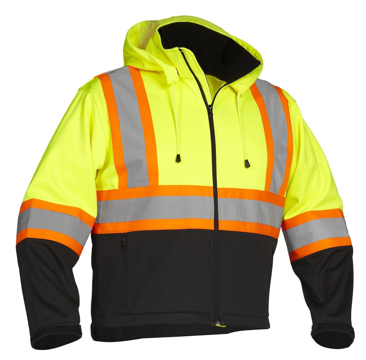 HI-VIS FORCEFIELD® SOFTSHELL SAFETY JACKET (023-EN148)