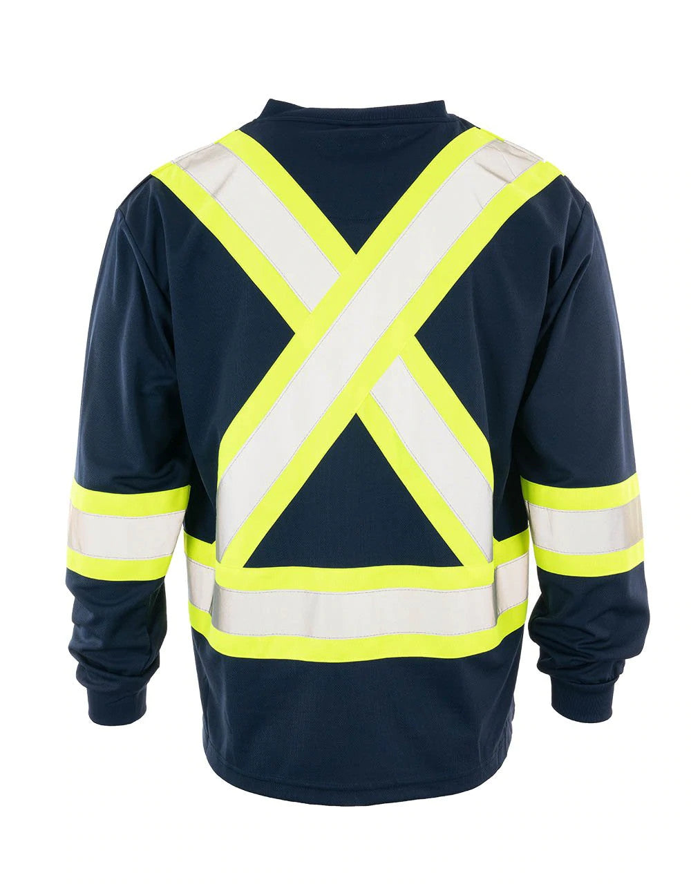 HI-VIS FORCEFIELD® V-NECK SAFETY LONGSLEEVE (BEPCSALS)