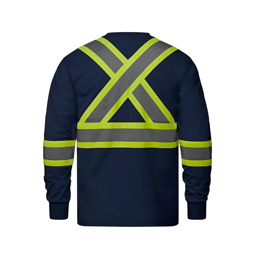 HI-VIS COTTON SAFETY LONGSLEEVE (S05995)