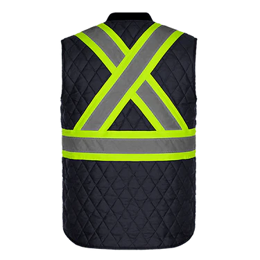 HI-VIS QUILTED SAFETY VEST (L01225)