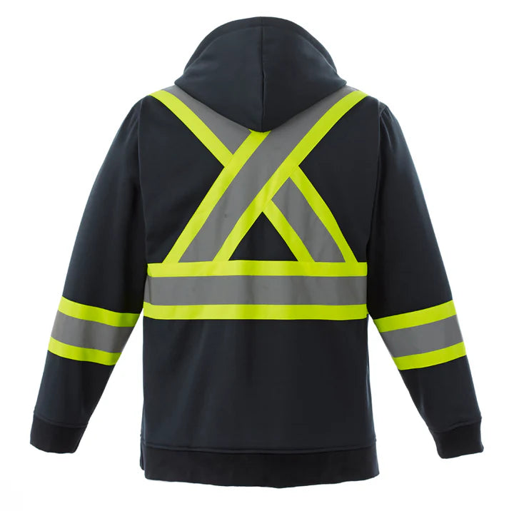 HI-VIS FULL ZIP SAFETY HOODIE (L00682)