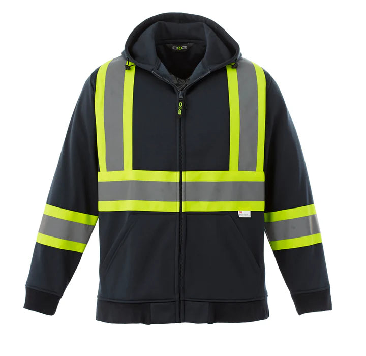 HI-VIS FULL ZIP SAFETY HOODIE (L00682)