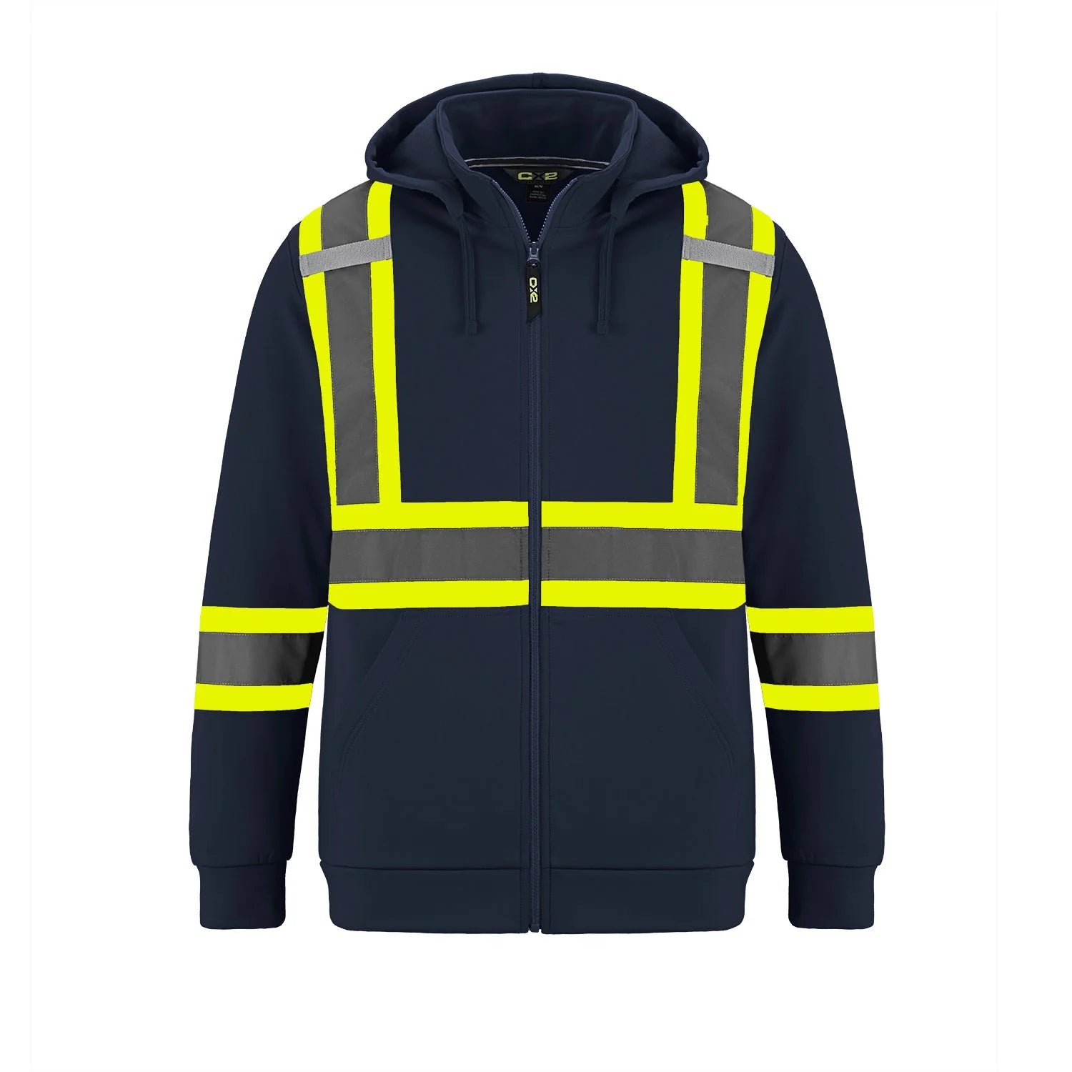HI-VIS FULL ZIP SAFETY HOODIE (L01380)
