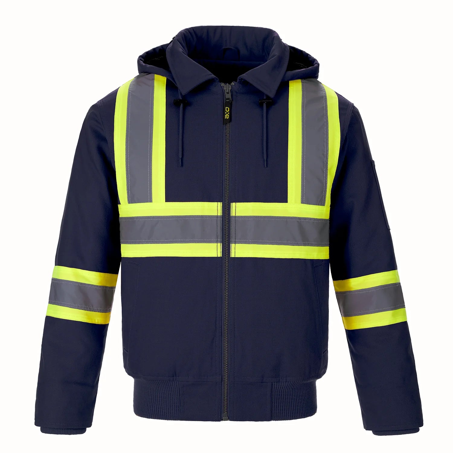 HI-VIS CANVAS BOMBER SAFETY JACKET (L01290)