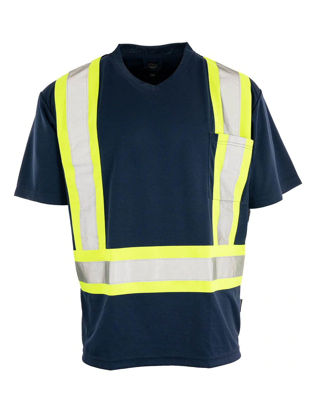 HI-VIS FORCEFIELD® V-NECK SAFETY T-SHIRT (BEPCSA)
