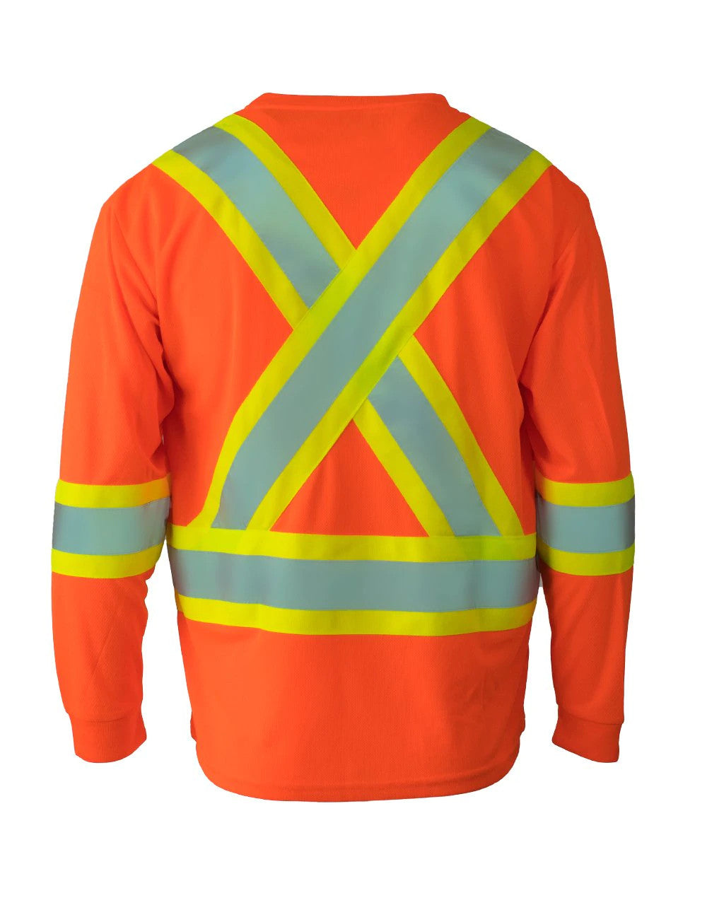 HI-VIS FORCEFIELD® V-NECK SAFETY LONGSLEEVE (BEPCSALS)