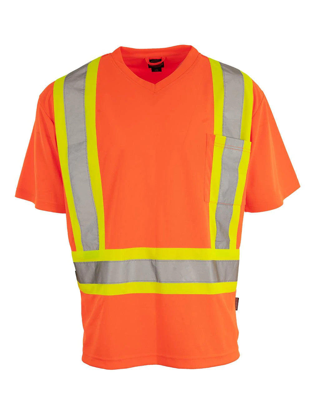 HI-VIS FORCEFIELD® V-NECK SAFETY T-SHIRT (BEPCSA)