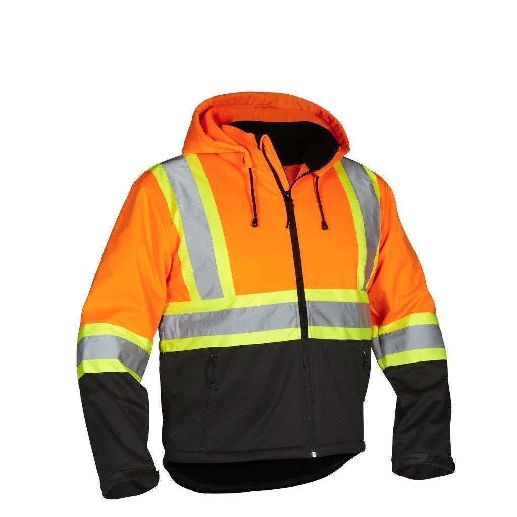 HI-VIS FORCEFIELD® SOFTSHELL SAFETY JACKET (023-EN148)