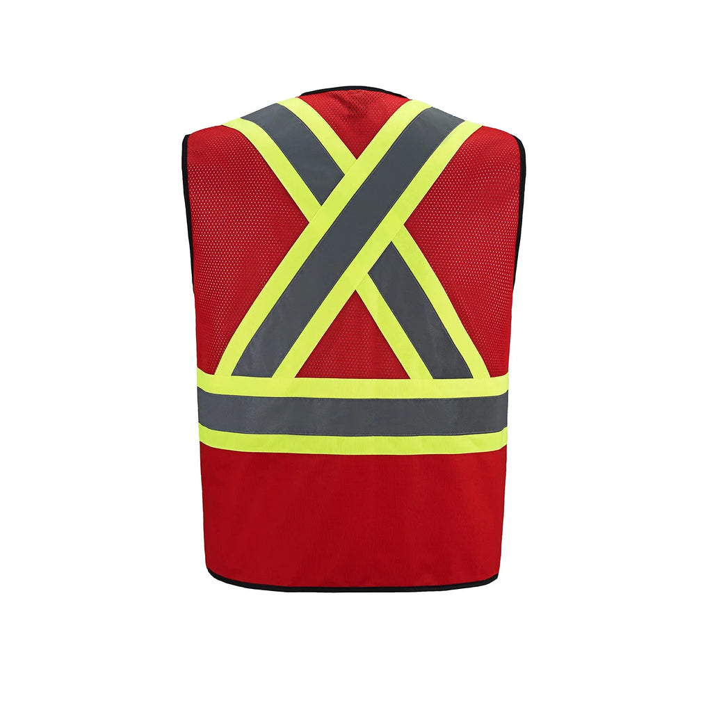 HI-VIS ZIPPER SAFETY VEST (L01150)