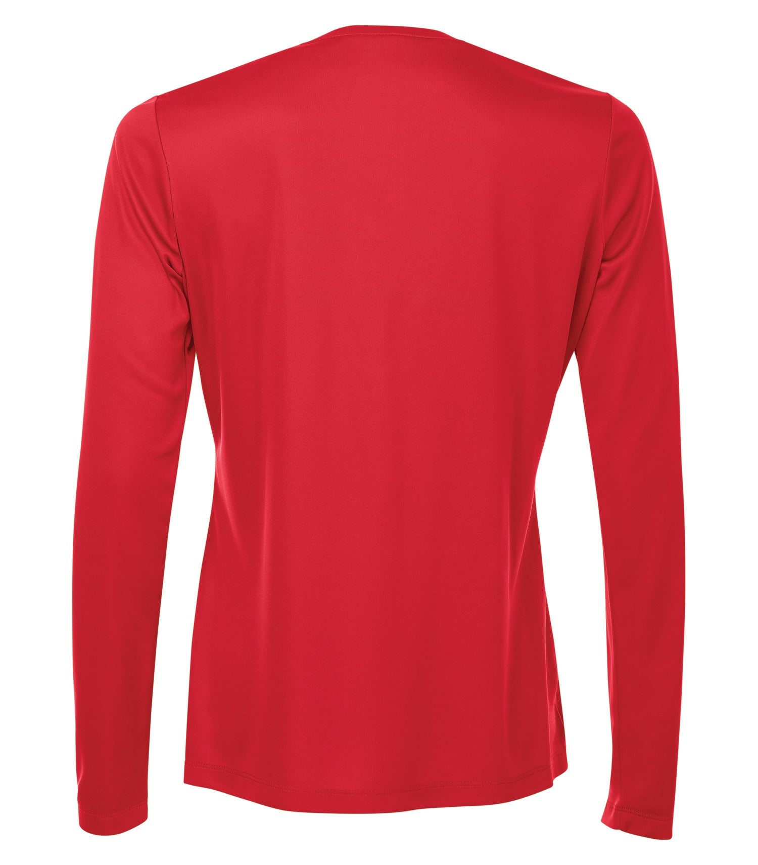WOMEN'S STANDARD LONGSLEEVE V-NECK POLYESTER T-SHIRT (L3520LS)