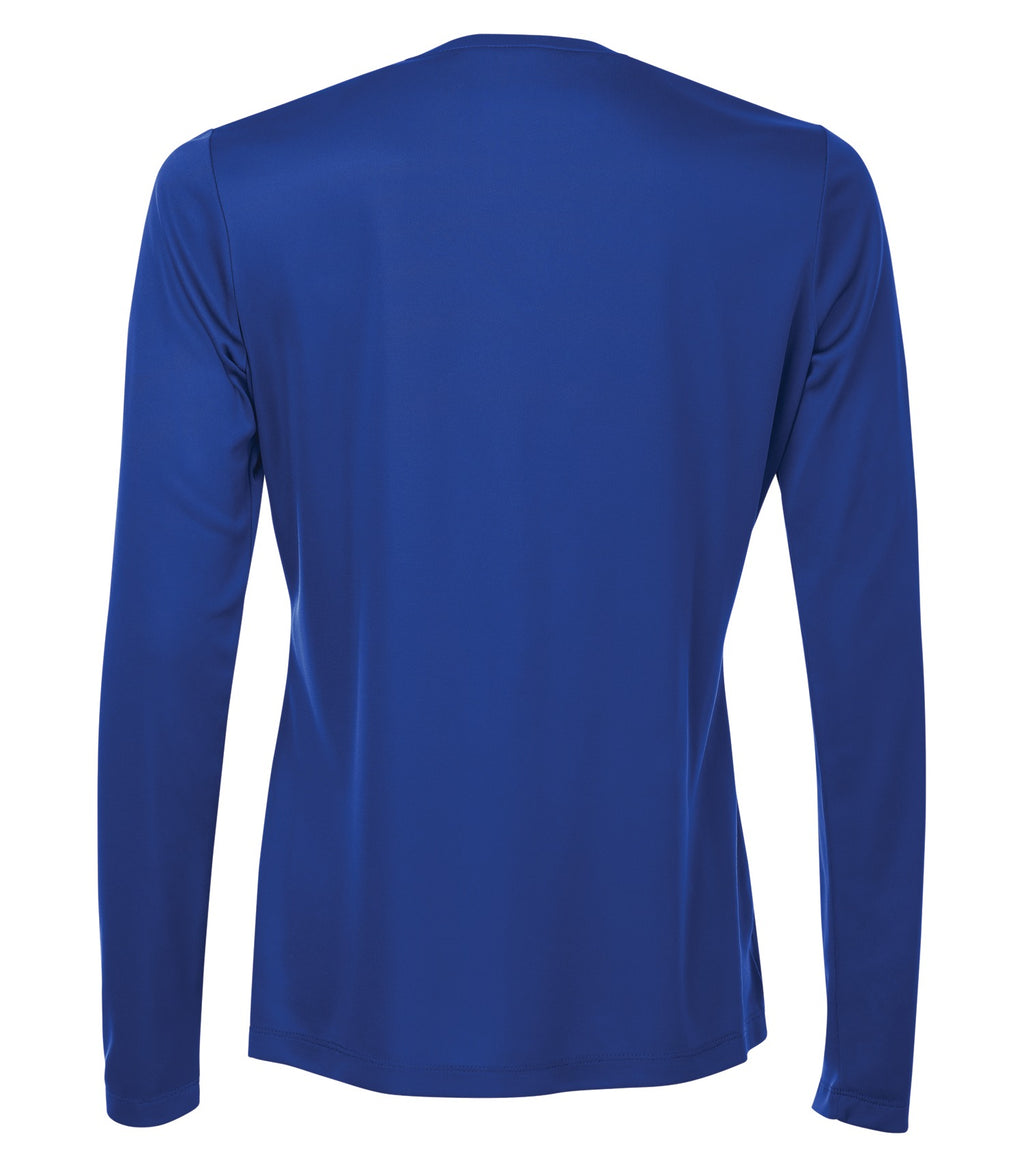 WOMEN'S STANDARD LONGSLEEVE V-NECK POLYESTER T-SHIRT (L3520LS)
