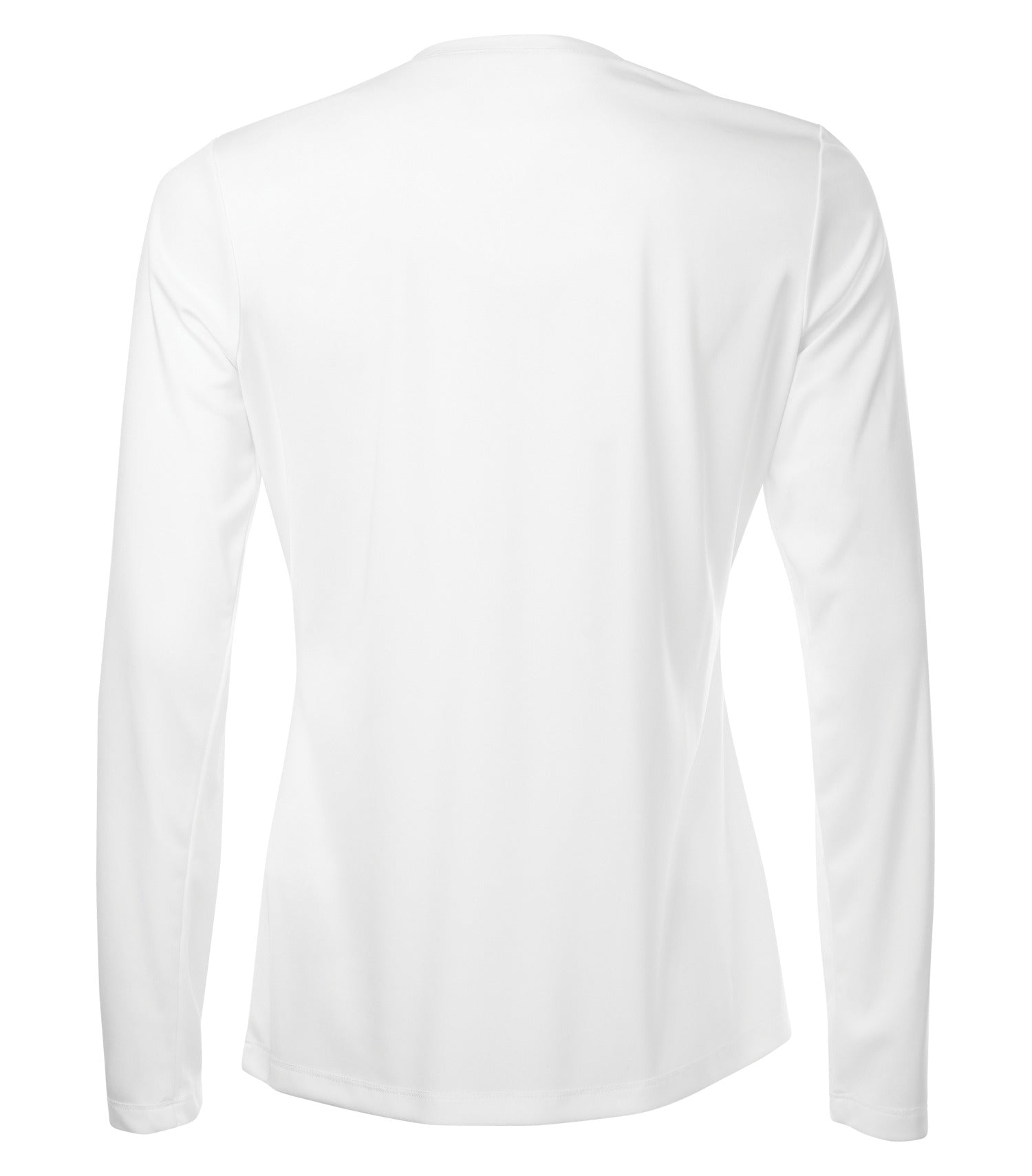 WOMEN'S STANDARD LONGSLEEVE V-NECK POLYESTER T-SHIRT (L3520LS)