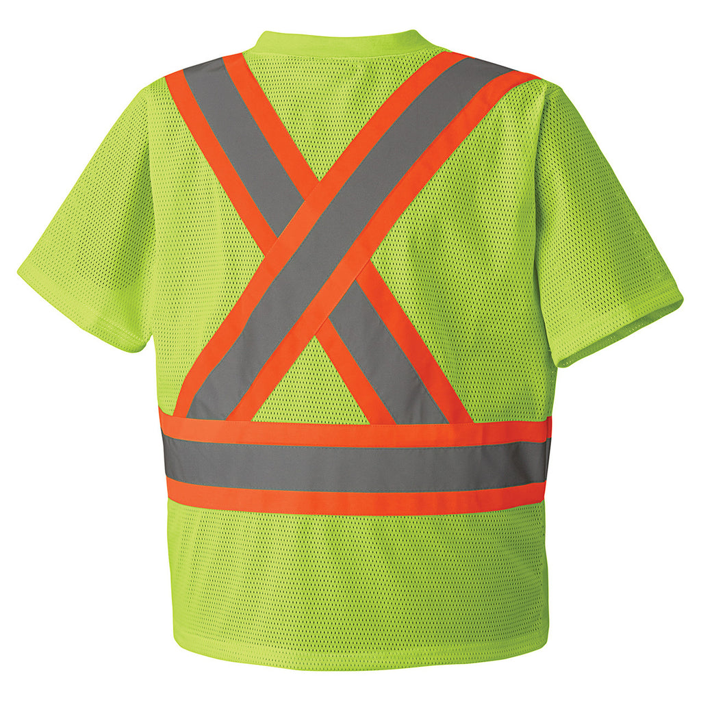 HI-VIS PIONEER® MESH V-NECK SAFETY T-SHIRT (5992P/5993P)