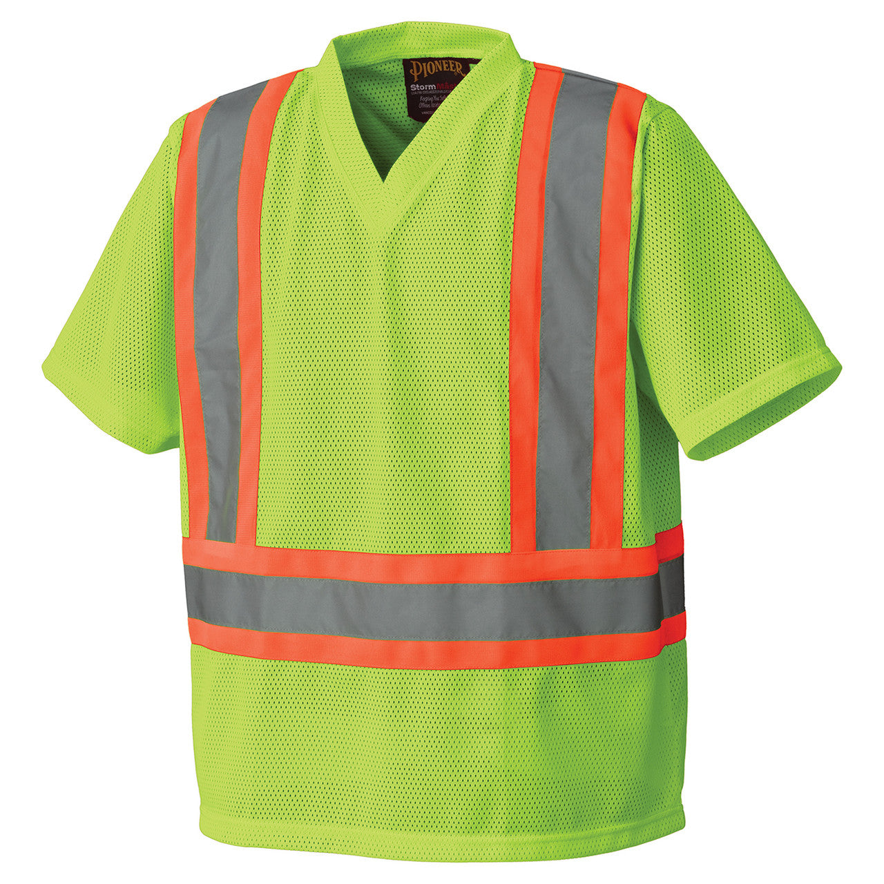 HI-VIS PIONEER® MESH V-NECK SAFETY T-SHIRT (5992P/5993P)