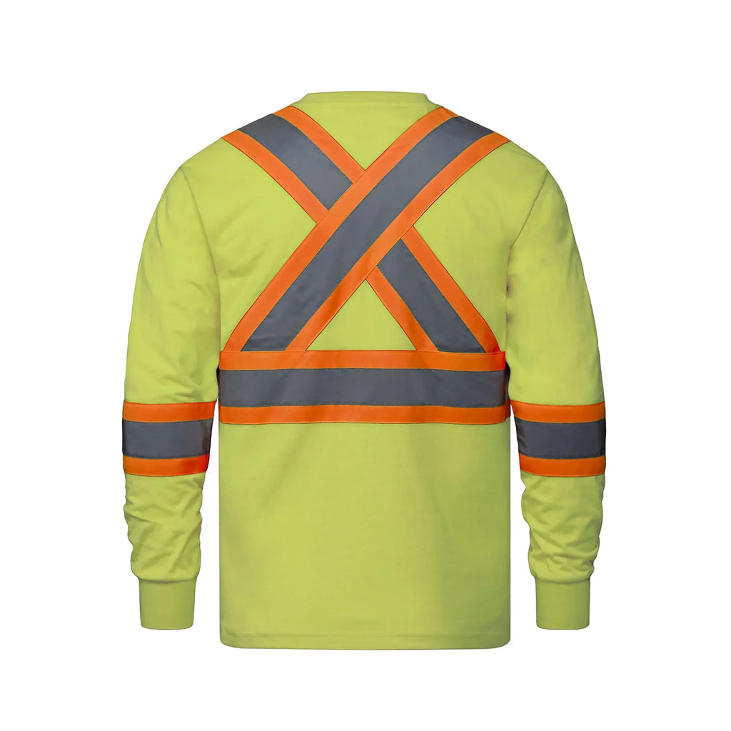 HI-VIS COTTON SAFETY LONGSLEEVE (S05995)